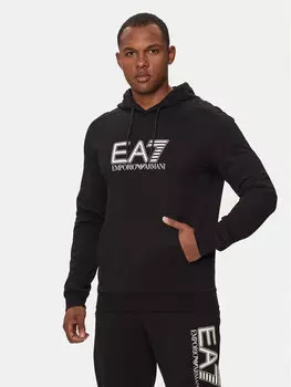 Толстовка regular fit Ea7 Emporio Armani, черный
