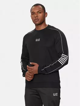 Толстовка regular fit Ea7 Emporio Armani, черный