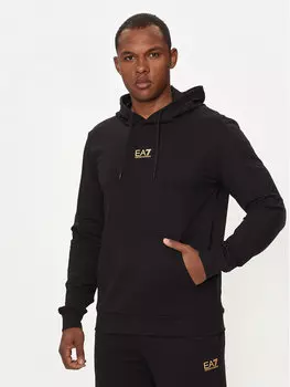 Толстовка regular fit Ea7 Emporio Armani, черный