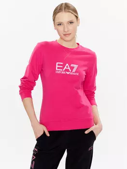 Толстовка regular fit Ea7 Emporio Armani, розовый