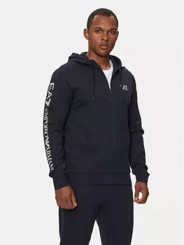 Толстовка regular fit Ea7 Emporio Armani, синий