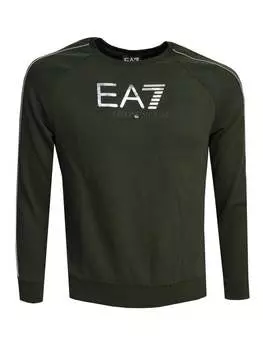 Толстовка regular fit Ea7 Emporio Armani, зеленый