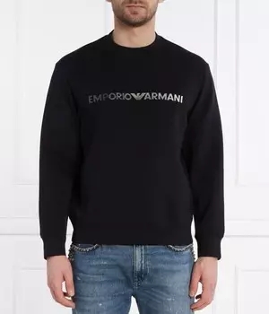 Толстовка Regular Fit Emporio Armani, черный