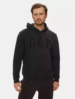 Толстовка regular fit Gap, черный
