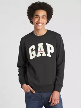 Толстовка regular fit Gap, черный