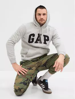 Толстовка regular fit Gap, серый