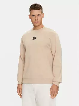 Толстовка regular fit Hugo, бежевый