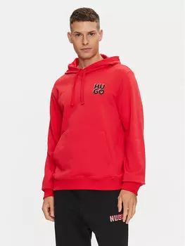 Толстовка regular fit Hugo, красный