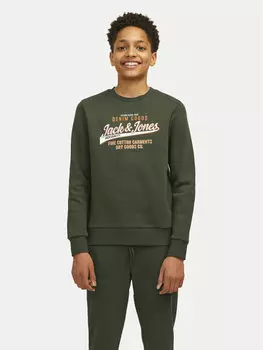 Толстовка regular fit Jack&Jones, зеленый
