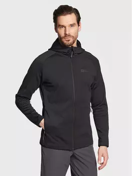 Толстовка regular fit Jack Wolfskin, черный