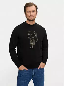 Толстовка regular fit Karl Lagerfeld, черный