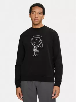 Толстовка regular fit Karl Lagerfeld, черный