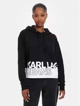 Толстовка regular fit Karl Lagerfeld, черный