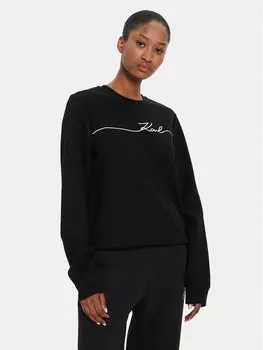 Толстовка regular fit Karl Lagerfeld, черный