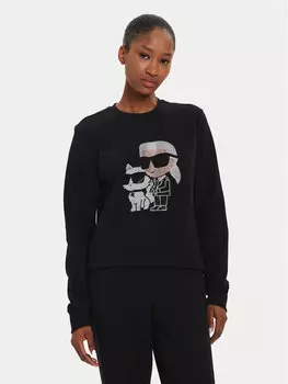 Толстовка regular fit Karl Lagerfeld, черный