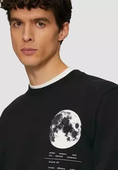 Толстовка REGULAR FIT MIT FRONTPRINT s.Oliver, черный