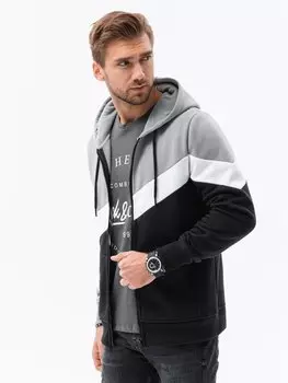 Толстовка regular fit Ombre, серый