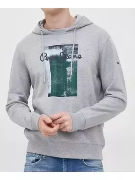 Толстовка regular fit Pepe Jeans, серый
