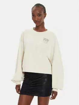 Толстовка regular fit Pinko, экрю