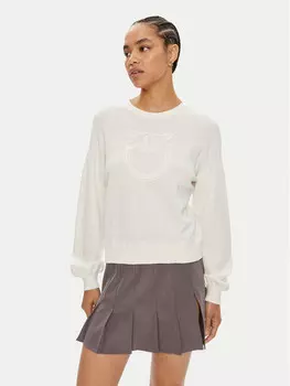 Толстовка regular fit Pinko, экрю