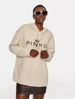 Толстовка regular fit Pinko, бежевый