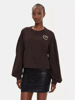 Толстовка regular fit Pinko, коричневый