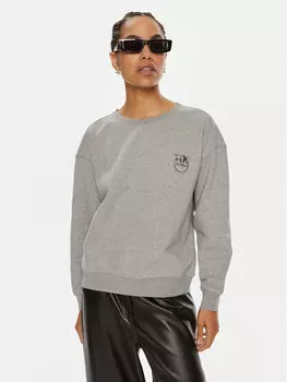Толстовка regular fit Pinko, серый