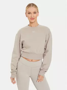 Толстовка regular fit Reebok, коричневый