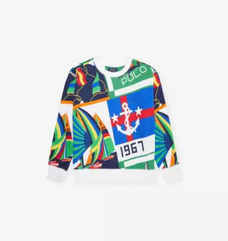 Толстовка Regular-Fit с графическим узором из хлопковой смеси 4-7 лет Polo Ralph Lauren, черный