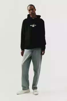 Толстовка regular fit с капюшоном H&M, черный