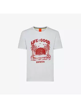 Толстовка regular fit Sun68, белый