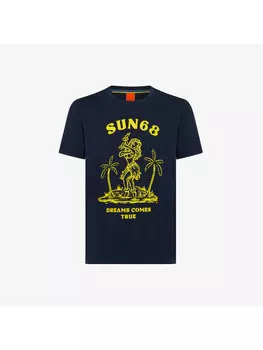 Толстовка regular fit Sun68, синий