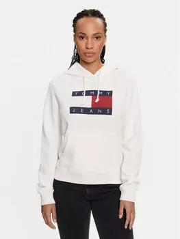 Толстовка regular fit Tommy Jeans, белый