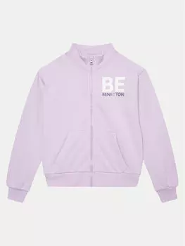 Толстовка regular fit United Colors Of Benetton, фиолетовый