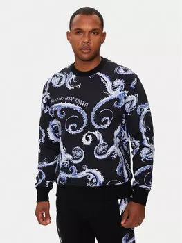 Толстовка regular fit Versace Jeans Couture, черный