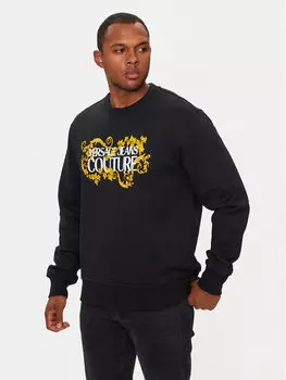 Толстовка regular fit Versace Jeans Couture, черный