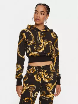 Толстовка regular fit Versace Jeans Couture, черный