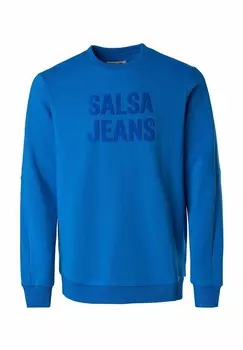 Толстовка REGULAR Salsa Jeans, синий деним