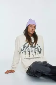 Толстовка Relaxed Fit с принтом H&amp;M, светло-серый меланж/добрые сердца