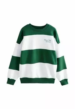 Толстовка RELAXED FIT STRIPE Next, зеленый