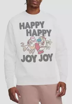 Толстовка REN AND STIMPY HAPPY Cotton Soul, белый