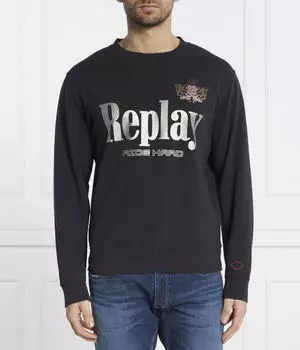 Толстовка Replay Regular Fit, черный