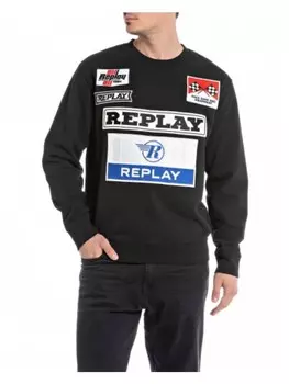 Толстовка Replay Sweatshirt, черный
