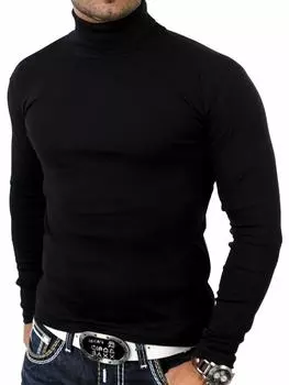 Толстовка RESLAD Sweatshirt sportlicher Rolli, черный