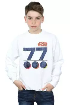 Толстовка Retro 77 со Звездой Смерти Star Wars, белый
