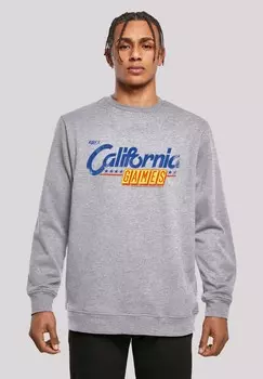 Толстовка RETRO GAMING CALIFORNIA GAMES LOGO F4NT4STIC, серый