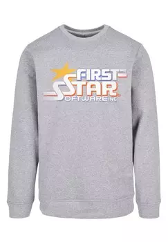 Толстовка RETRO GAMING FIRSTSTAR INC F4NT4STIC, серый