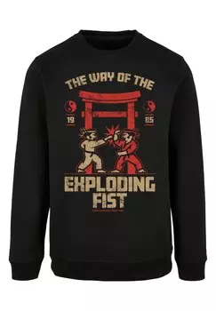 Толстовка RETRO GAMING THE WAY OF THE EXPLODING FIST F4NT4STIC, черный