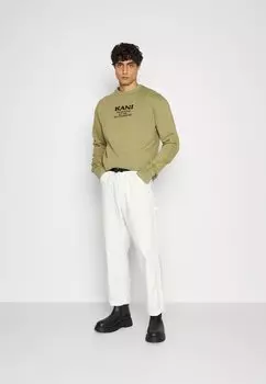 Толстовка RETRO WASHED CREW UNISEX Karl Kani, темно-зеленый