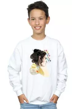 Толстовка Rey с коллажем Star Wars, белый